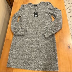 NWT Lucky Brand cozy sweater dress- long sleeve- size small- heather gray